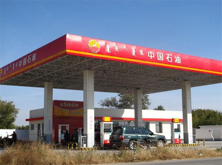 邳州加油站钢结构网架案例1